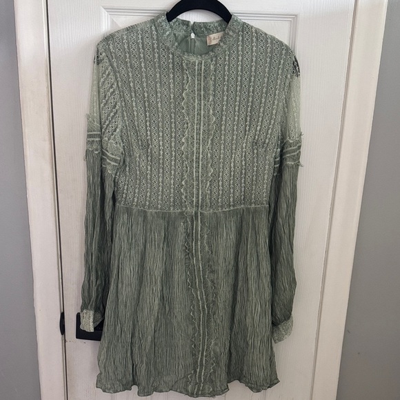 Green Altard State Long-Sleeve Dress - Picture 1 of 6
